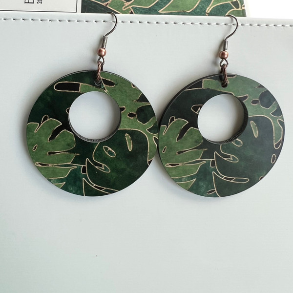 Monstera Hoops