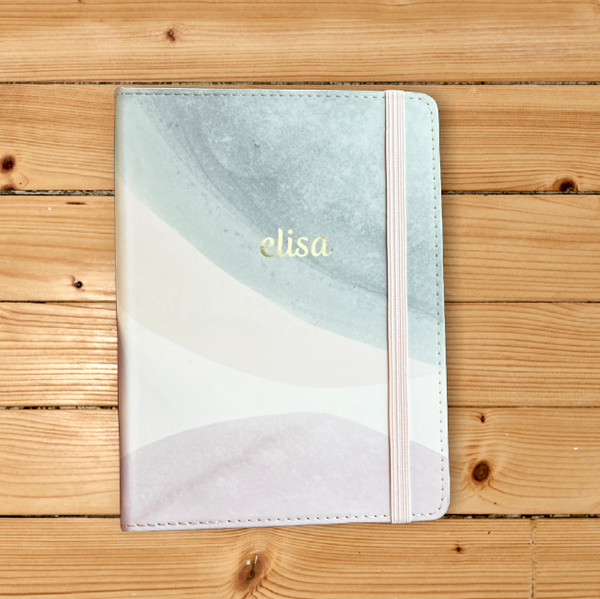 Sage and Plum Geo Shapes Pocket Notebook