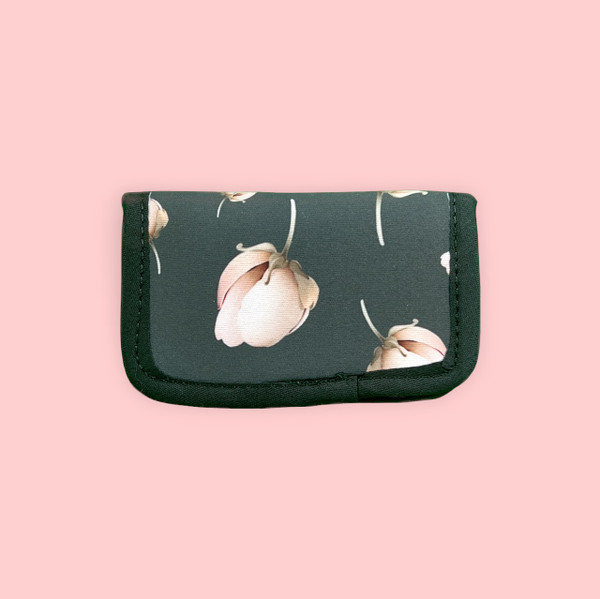 JW Contact Card Holder- Peony Buds