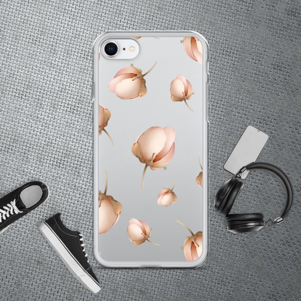 Peony Buds Clear Case for iPhone®
