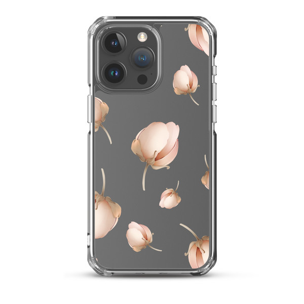Peony Buds Clear Case for iPhone®