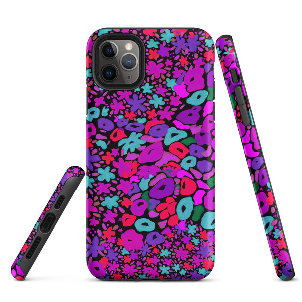 Purple Midnight Blossoms Tough Case for iPhone®