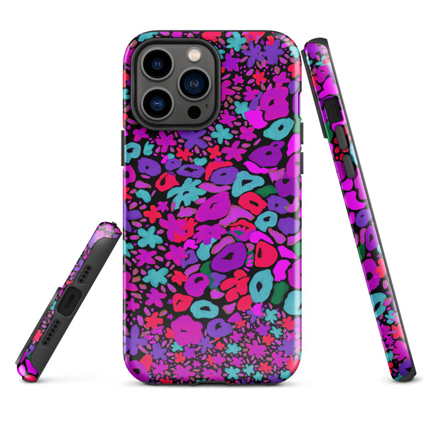 Purple Midnight Blossoms Tough Case for iPhone®