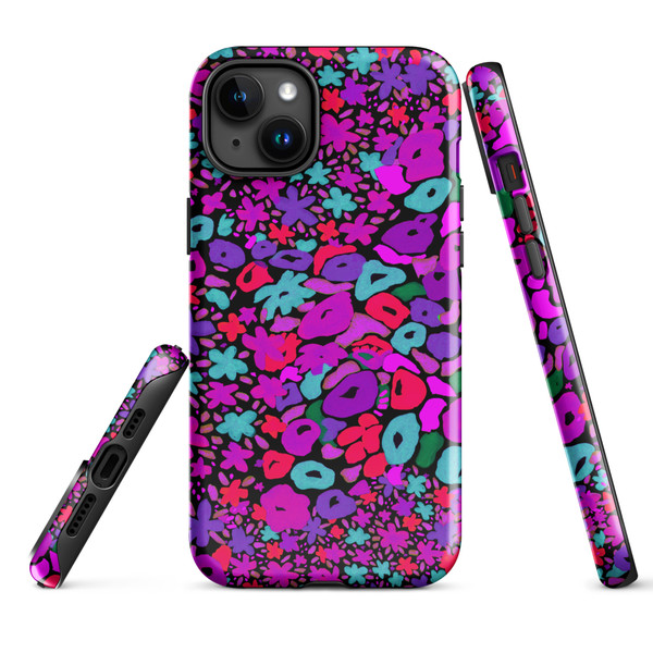 Purple Midnight Blossoms Tough Case for iPhone®