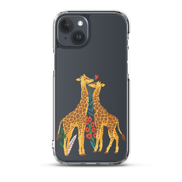 Giraffes in Love Clear Case for iPhone®