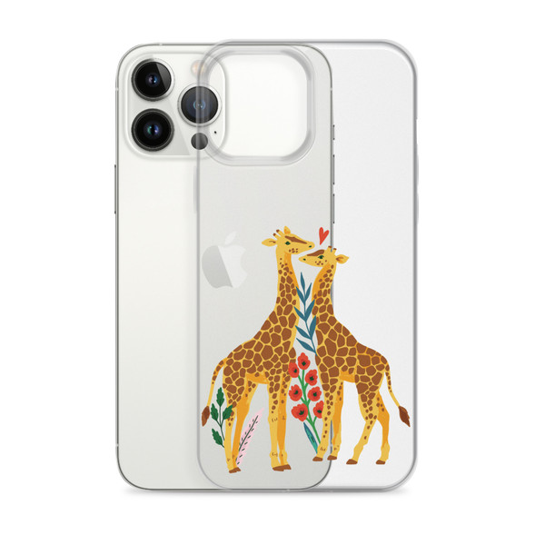 Giraffes in Love Clear Case for iPhone®