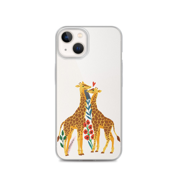 Giraffes in Love Clear Case for iPhone®