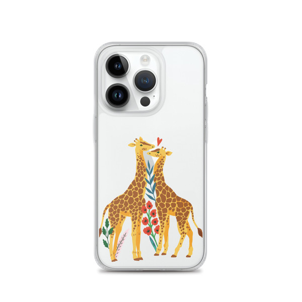 Giraffes in Love Clear Case for iPhone®