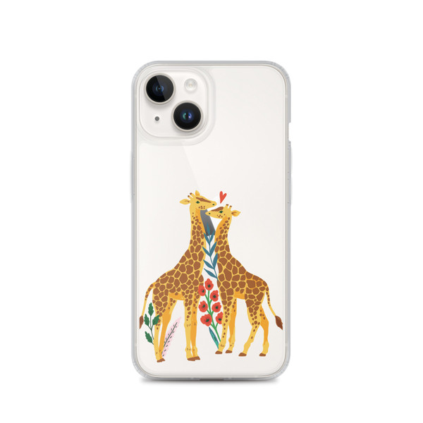 Giraffes in Love Clear Case for iPhone®