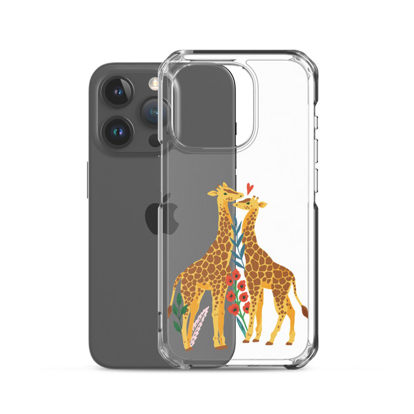 Giraffes in Love Clear Case for iPhone®