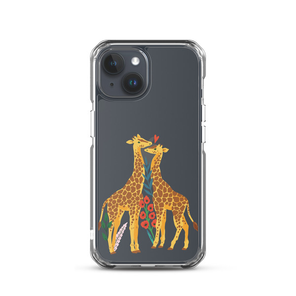 Giraffes in Love Clear Case for iPhone®