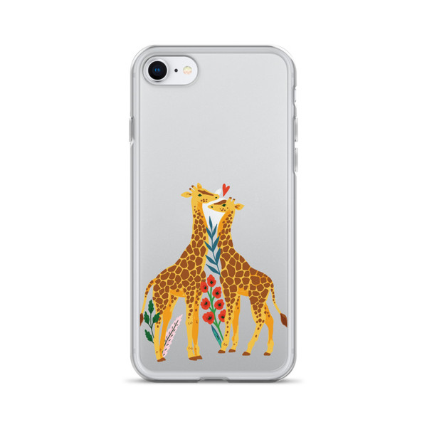 Giraffes in Love Clear Case for iPhone®