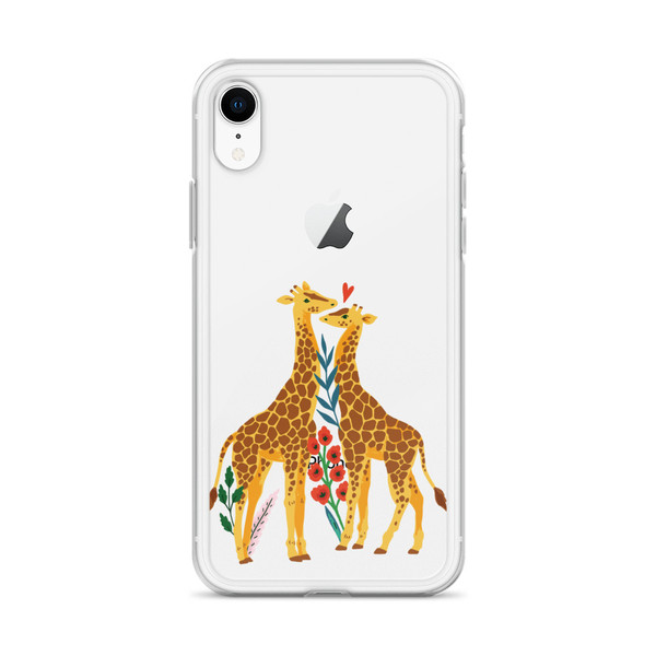 Giraffes in Love Clear Case for iPhone®