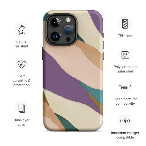 Plum in Motion Tough Case for iPhone®