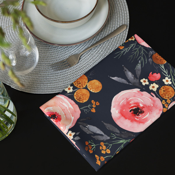 Rustic Mountain Florals Cloth napkin set