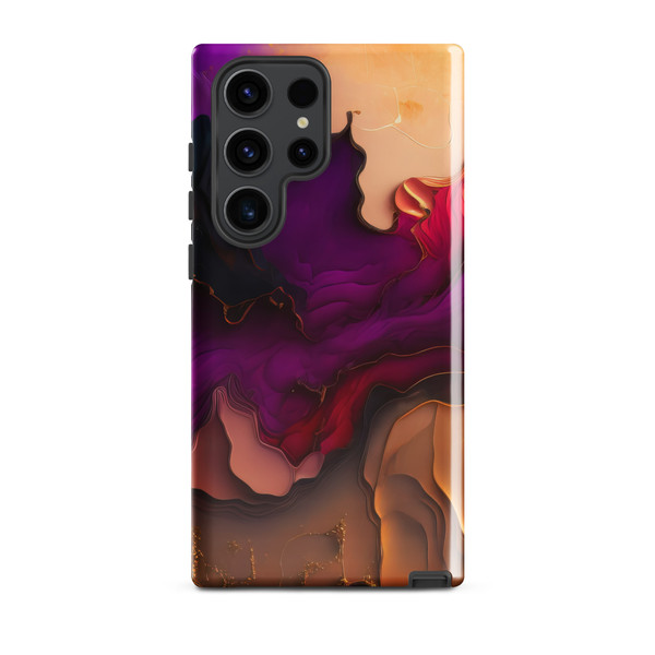 Abstract Purple Paint Tough case for Samsung®