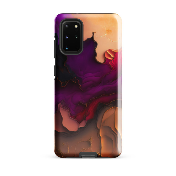 Abstract Purple Paint Tough case for Samsung®