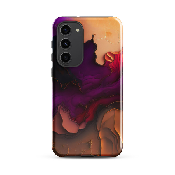 Abstract Purple Paint Tough case for Samsung®