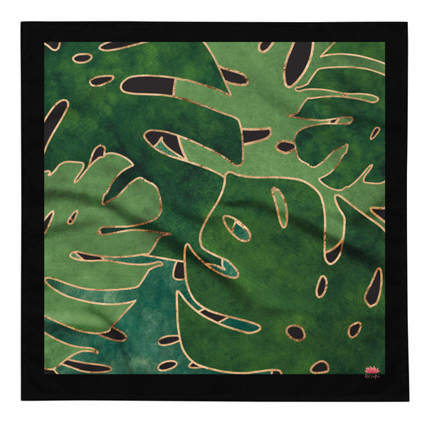 Monstera Palm bandana