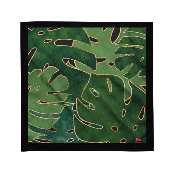 Monstera Palm bandana