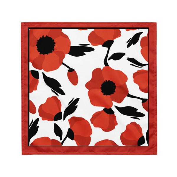 Red Poppies bandana