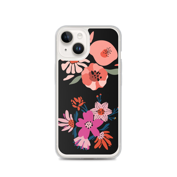 Happy Floral Clear Case for iPhone®