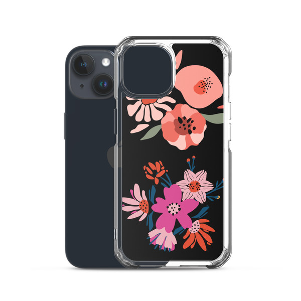 Happy Floral Clear Case for iPhone®