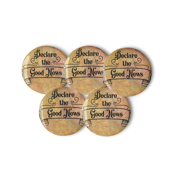 Declare the Good News Convention pin buttons- Map