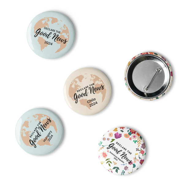 Declare the Good News Convention Set of pin buttons