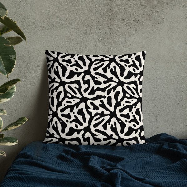 Black Botanicals Basic Pillow