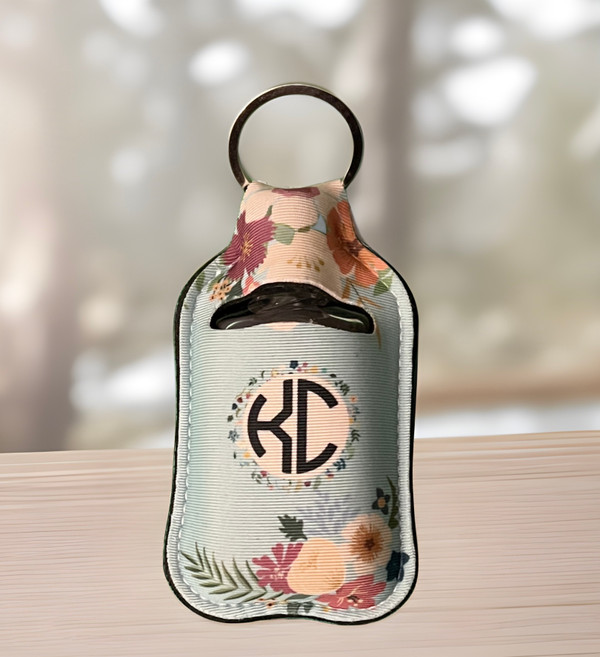 Personalized Hand Sanitizer Holder Floral Bouquet