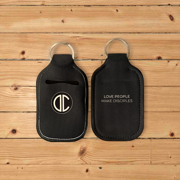 Personalized Hand Sanitizer Holder Charcoal