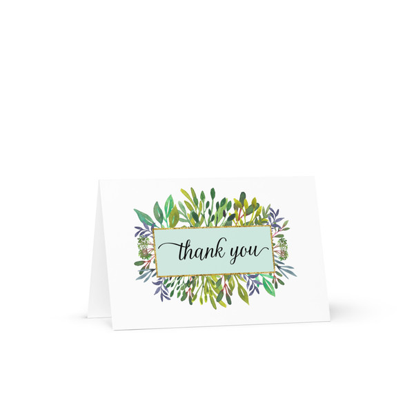 Thank you Greeting card - Greenery Frame