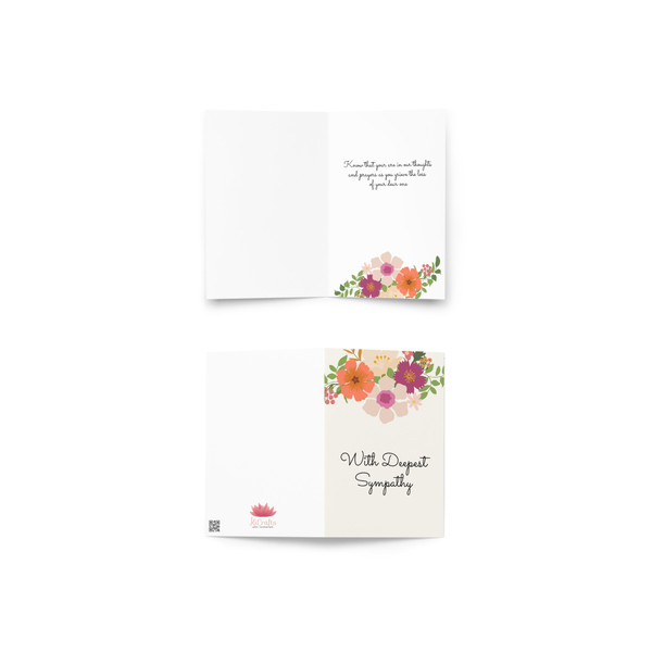 Floral Bouquet Sympathy card