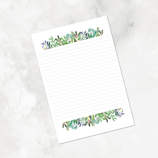 Sweet Fig Border Lined Stationery