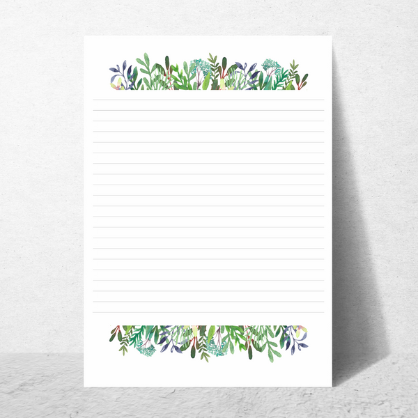 Sweet Fig Border Lined Stationery