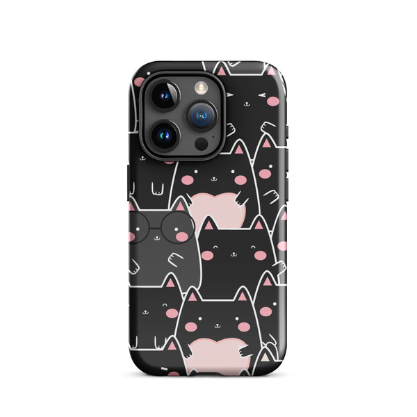 Cute Black Cat Tough Case for iPhone®