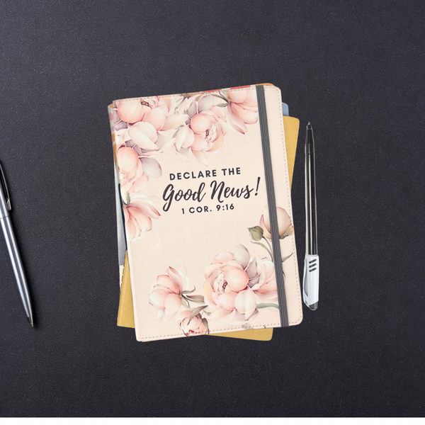 Declare the Good News Notebook Blush Peony