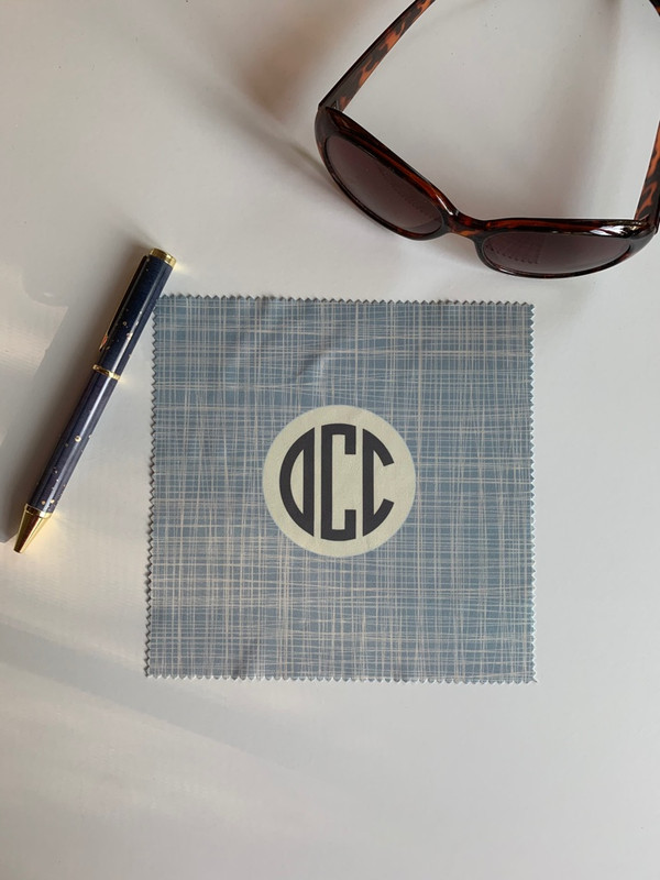 Line It Up! Monogram Microfiber Cloth