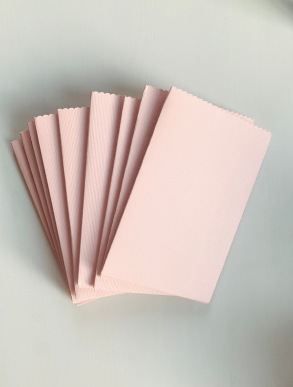 Pink Handmade Gift Card/ Wedding Favor Paper Pouch