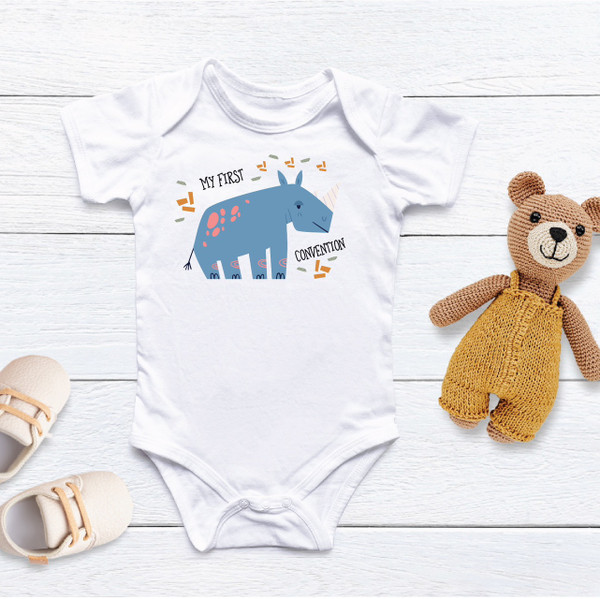 My First Convention Baby Rhino Onesie