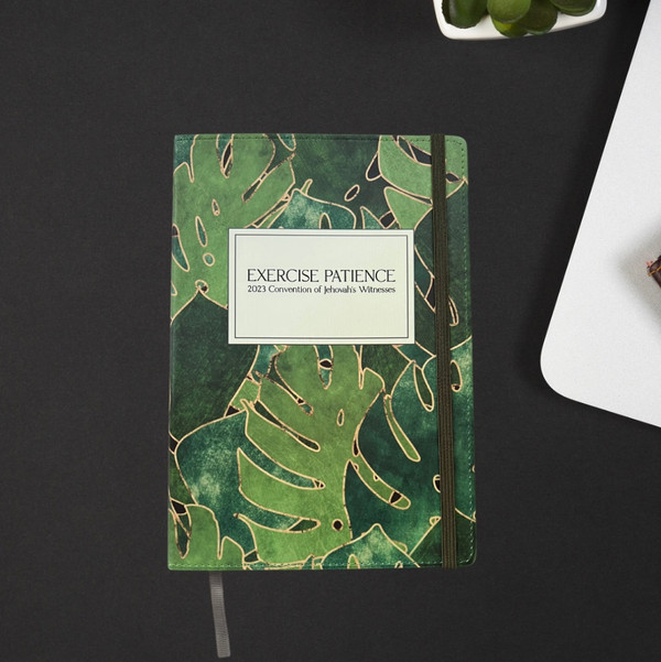 Exercise Patience Convention Notebook -Monstera Leaves