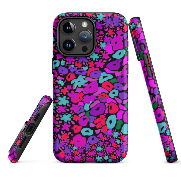 Purple Midnight Blossoms Tough Case for iPhone®