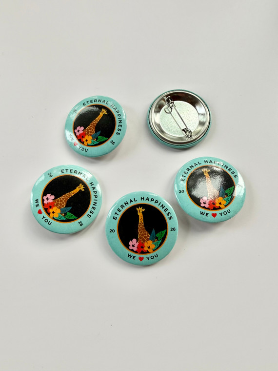 Eternal Happiness Giraffe Buttons