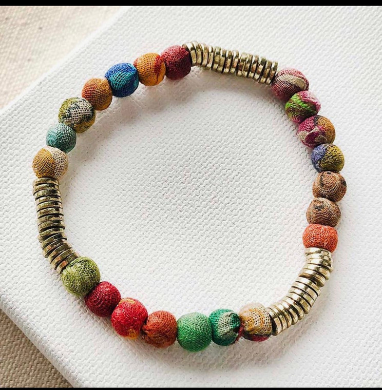 Kantha Paillette Bracelet