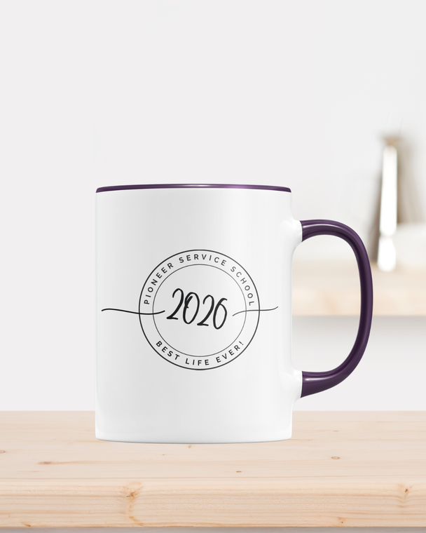 Pioneer Service School Mug Color Inside Purple