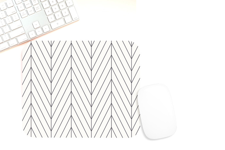 Gray Herringbone Mousepad