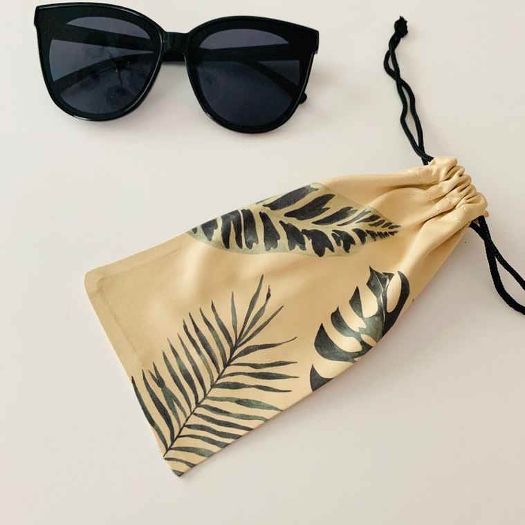Palm Leaf Sunglasses Pouch