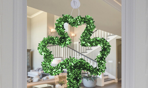 Shamrock window decoration