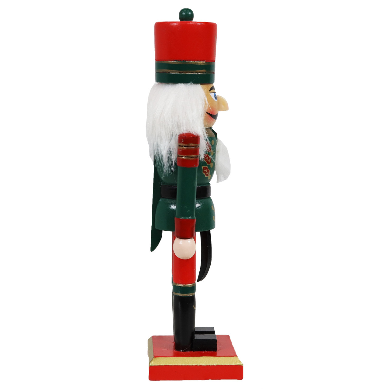 Sunnydaze 3ft Tall Silver Nutcracker Statue - Polyresin Indoor/Outdoor Christmas Decoration